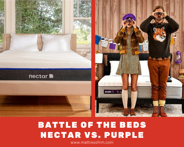 battle of the beds nectar vs purple mattress