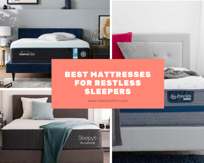 best mattresses for restless sleepers